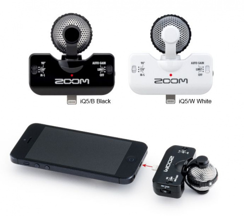 Стереомикрофон Zoom iQ5 Black - JCS.UA фото 2