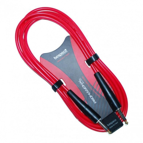 Инструментальный кабель Bespeco VIPER300 Fluorescent Red - JCS.UA фото 2