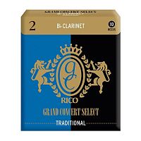 Трости для кларнета D'ADDARIO RGC10BCL200 Grand Concert Select - Bb Clarinet #2.0 - 10 Pack - JCS.UA