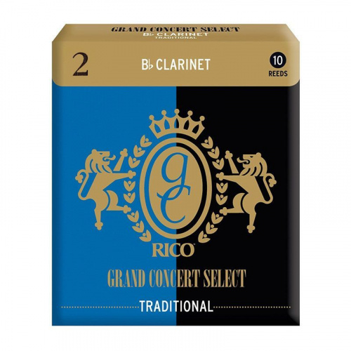 Трости для кларнета D'ADDARIO RGC10BCL200 Grand Concert Select - Bb Clarinet #2.0 - 10 Pack - JCS.UA