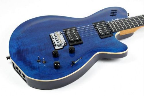 Электрогитара GODIN 022946 - LGXT Transparent Blue Flame AAA - JCS.UA фото 2