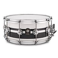 Малый барабан NATAL DRUMS CAFE RACER SNARE 14x6.5 PIANO WHITE BLACK SPARKLE DOUBLE SPLIT - JCS.UA