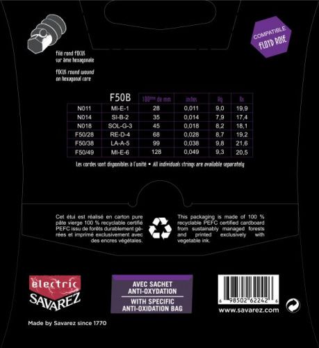 Струны для электрогитары Savarez F50B - JCS.UA фото 2