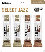 Набір тростин D'ADDARIO Select Jazz Reed Sampler Pack - Baritone Sax 3S/3M - JCS.UA