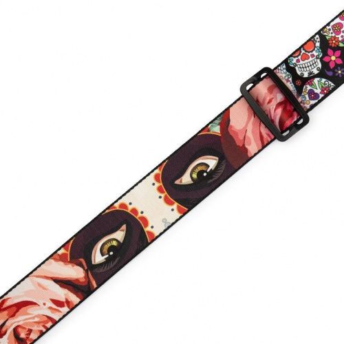 Ремень LEVY'S MP2CAL-002 2″ Poly Calaca Guitar Strap – Eyes - JCS.UA фото 3