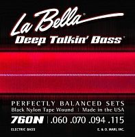 Струны для бас гитары La Bella 760N 60-115 (B.Nylon W) - JCS.UA