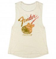 Майка FENDER T-SHIRT SLEEVELESS WOMENS STARCASTER NATURAL WHITE XL - JCS.UA