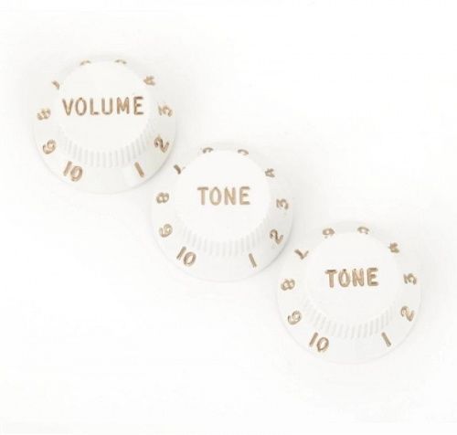 Ручка потенціометра FENDER STRATOCASTER KNOB SETS WHITE - JCS.UA