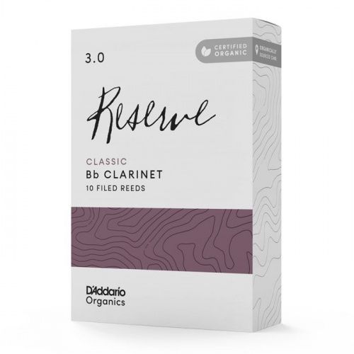 Тростини DADDARIO ODCT1030 ORGANIC RESERVE CLASSIC BB CLARINET #3.0 - 10 BOX - JCS.UA