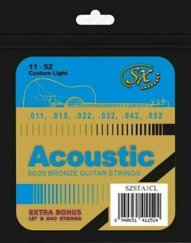 Струны для акустической гитары SX SZSTA1CL  - JCS.UA