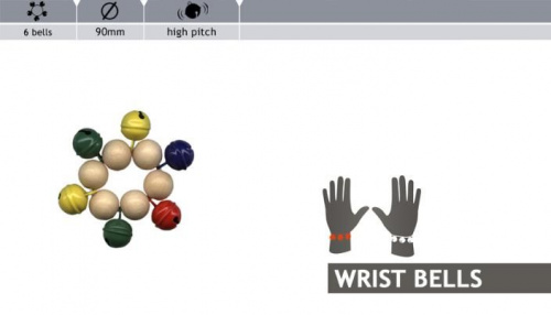 Перкусійний браслет Rohema Wristbell 6 Colorful Bells - JCS.UA фото 2