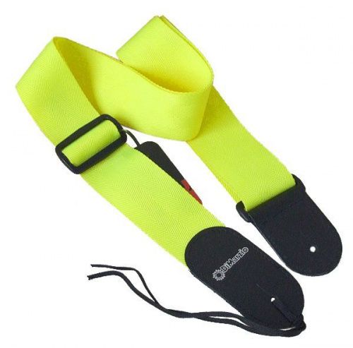 Нейлоновий ремінь DIMARZIO NYLON WITH LEATHER ENDS (NEON YELLOW) - JCS.UA фото 2