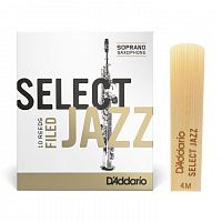 Трость для сопрано саксофона D'ADDARIO RSF10SSX4M Select Jazz - Soprano Sax 4M (1шт) - JCS.UA