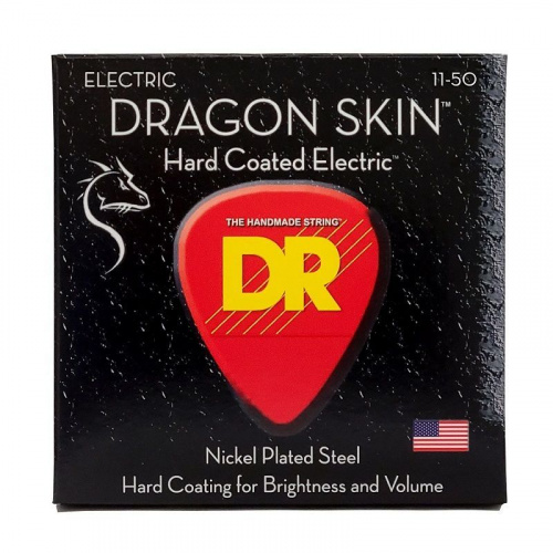 Струни DR STRINGS DSE-11 DRAGON SKIN ELECTRIC - HEAVY (11-50) - JCS.UA