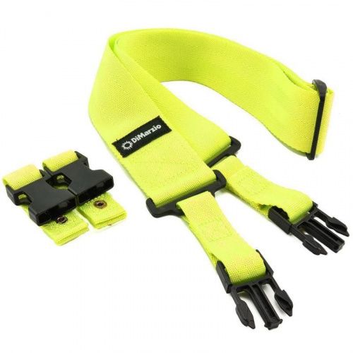 Нейлоновый ремень DIMARZIO 2 INCH NYLON CLIPLOCK NEON YELLOW - JCS.UA фото 2