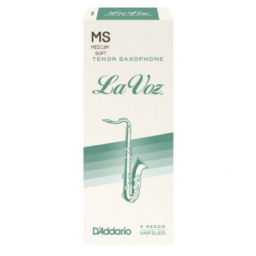 Трости для саксофона тенор D'ADDARIO RKC05MS La Voz - Tenor Sax Medium Soft - 5 Pack - JCS.UA