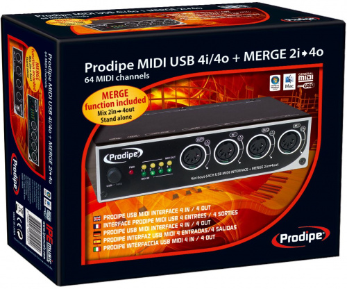 MIDI интерфейс PRODIPE MIDI USB 4i4o - JCS.UA фото 3