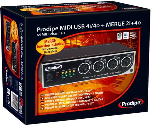 MIDI інтерфейс PRODIPE MIDI USB 4i4o - JCS.UA фото 3