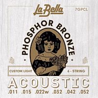 Струны для акустической гитары La Bella 7GPCL - JCS.UA