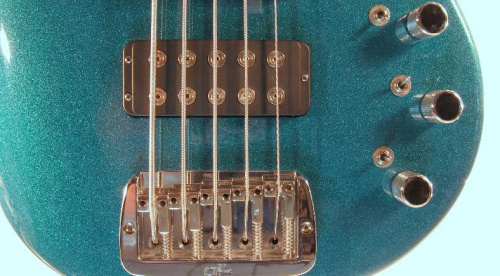 Бас-гитара G&L L2500 FIVE STRINGS (Emerald Blue, rosewood) №CLF45360 - JCS.UA фото 5