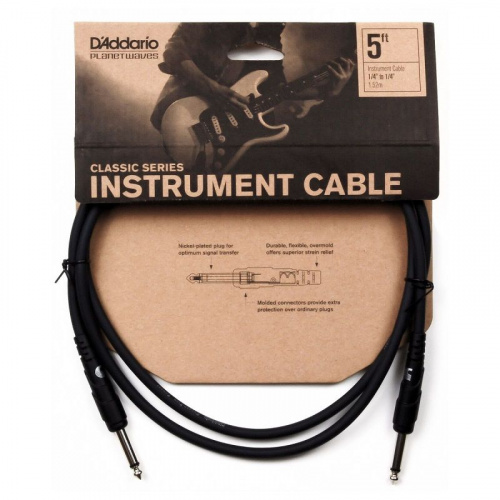 Інструментальний кабель D'ADDARIO PW-CGT-05 Classic Series Instrument Cable (1.5m) - JCS.UA