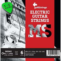 Струны для электрогитары Gallistrings MS942 LIGHT - JCS.UA