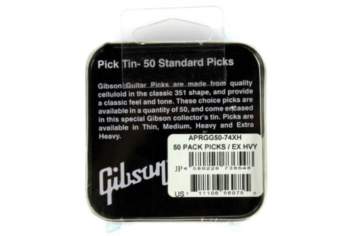 Набор медиаторов GIBSON 50 PACK PICKS X HEAVY - JCS.UA фото 4