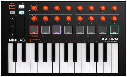 MIDI-клавиатура Arturia MiniLab Mk II Orange - JCS.UA фото 2