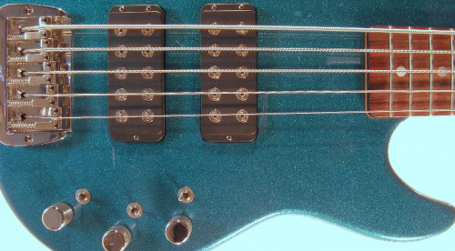 Бас-гитара G&L L2500 FIVE STRINGS (Emerald Blue, rosewood) №CLF45360 - JCS.UA фото 4