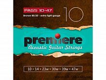 Струны для акустической гитары PREMIERE STRINGS PAGS10-47 - JCS.UA