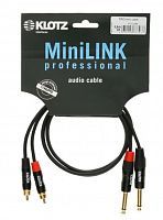 Кабель KLOTZ KT-CJ090 MINILINK PRO TWIN CABLE BLACK 0.9 M - JCS.UA