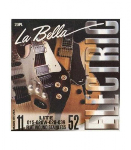 Струни для акустичної гітари La Bella 20PL 11-52 (Flat Wound) - JCS.UA