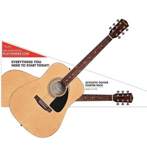 Гитарный набор FENDER FA-115 DREADNOUGHT PACK NATURAL - JCS.UA фото 4