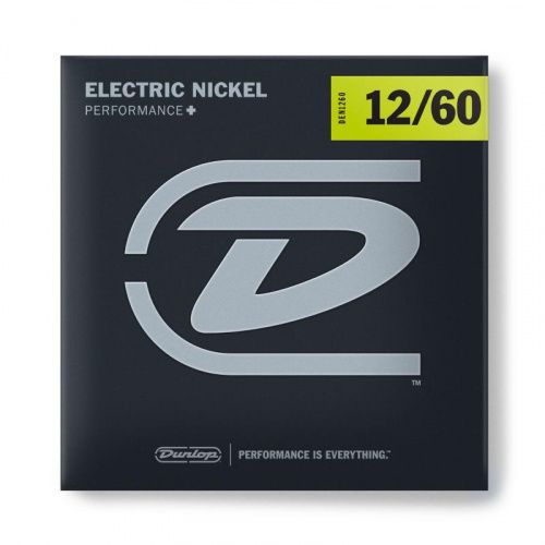 Струни DUNLOP DEN1260 PERFORMANCE+ ELECTRIC GUITAR STRINGS (12-60) - JCS.UA