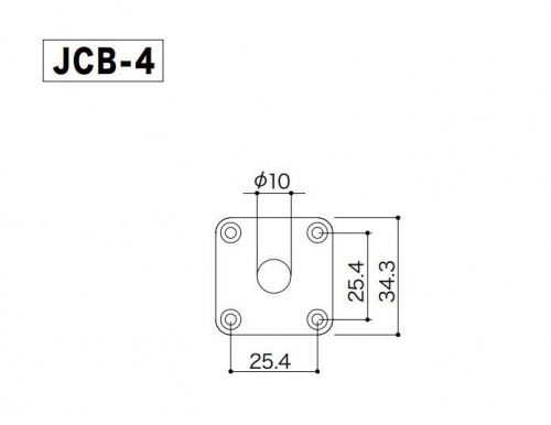 Роз'єм-планка для електрогітари GOTOH JCB-4 C Jack Cover (Chrome) - JCS.UA фото 3