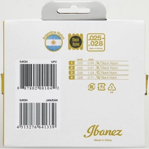 Струны для укулеле IBANEZ IUKS4 UKULELE STRINGS - JCS.UA фото 3