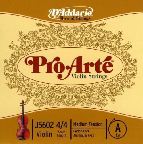 Струны для скрипки D'ADDARIO J5602 4/4M PRO-ARTÉ VIOLIN SINGLE A STRING 4/4 Scale Medium Tension - JCS.UA