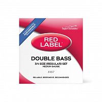 Набор струн для контрабаса DADDARIO Super Sensitive 8107 Red Label Double Bass String Set - 3/4 Size - JCS.UA