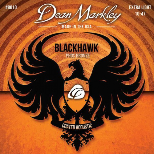Струны для акустической гитары DEAN MARKLEY 8010 BLACKHAWK ACOUSTIC PHOS XL (10-47) - JCS.UA