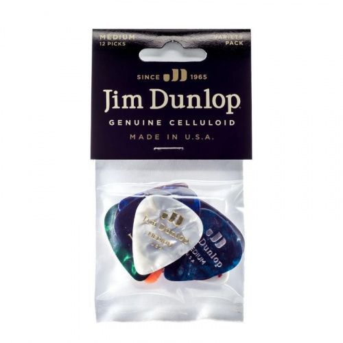 Медиаторы DUNLOP PVP106 CELULLOID PICK MEDIUM VARIETY PACK - JCS.UA