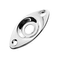 Разъем-планка PAXPHIL HJ002 CR OVAL JACK PLATE (CHROME) - JCS.UA