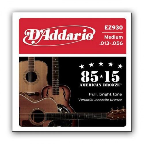 Струны D'ADDARIO EZ930 85/15 BRONZE MEDIUM (13-56) - JCS.UA фото 2