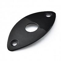 Роз'єм-планка PAXPHIL HJ003 BK JACK PLATE OVAL CURVED (BLACK) - JCS.UA