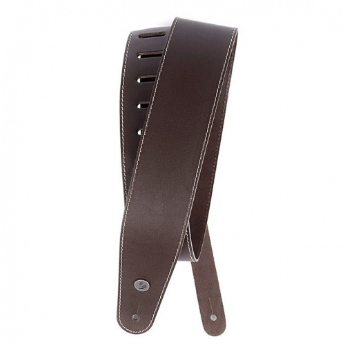 Ремінь D'ADDARIO 25LS01-DX Deluxe Leather Guitar Strap (Brown with Contrast Stitch) - JCS.UA фото 3