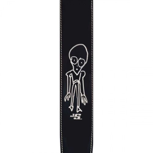 Гитарный ремень PLANET WAVES PW25LS-JS2 Joe Satriani Leather Guitar Strap, Grey Man - JCS.UA фото 2