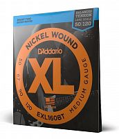 Струны D'ADDARIO EXL160BT XL NICKEL WOUND BALANCED TENSION BASS MEDIUM (50-120) - JCS.UA