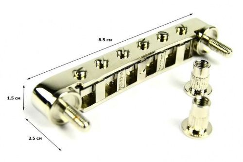 Бридж GRAPH TECH PS-8843-N0 STRING SAVER RESOMAX NV1 AUTOLOCK BRIDGE 4MM NICKEL - JCS.UA фото 2