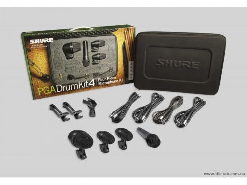 Набір інструментальних мікрофонів SHURE PGADRUMKIT4 - JCS.UA фото 2