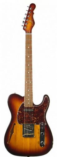 Електрогітара G & L ASAT CLASSIC Semi-Hollow (Tobacco Sunburst, rosewood, 3-ply Tortoise Shell). № CLF51055 - JCS.UA