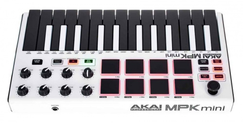 MIDI клавиатура AKAI MPK MINI MK2 WHITE - JCS.UA фото 3
